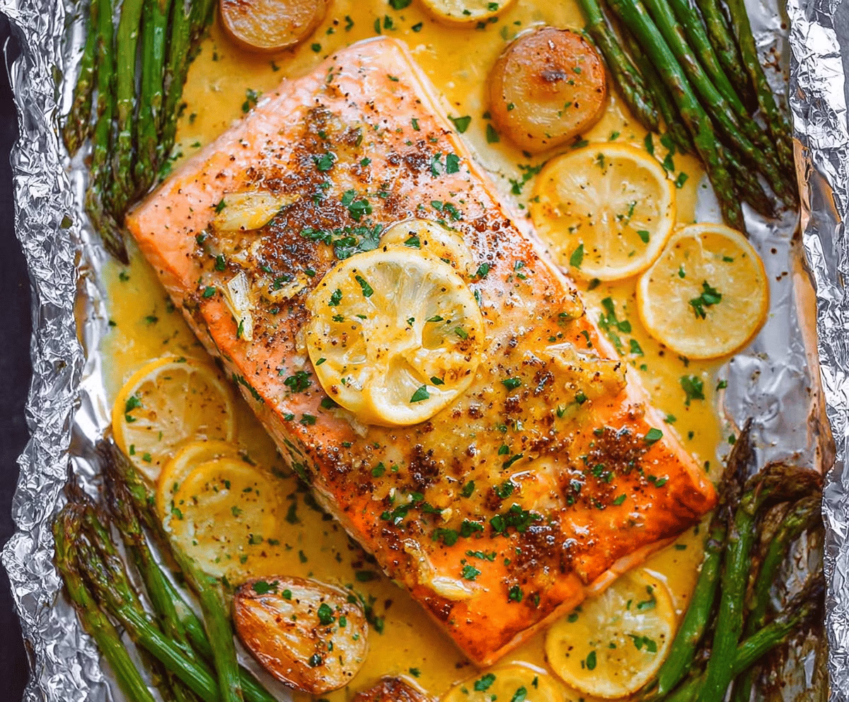 Easy Sheet Pan Lemon Garlic Butter Salmon